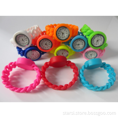 Fashion Weaving Silicone Watch Sales Promotion (MHSB)